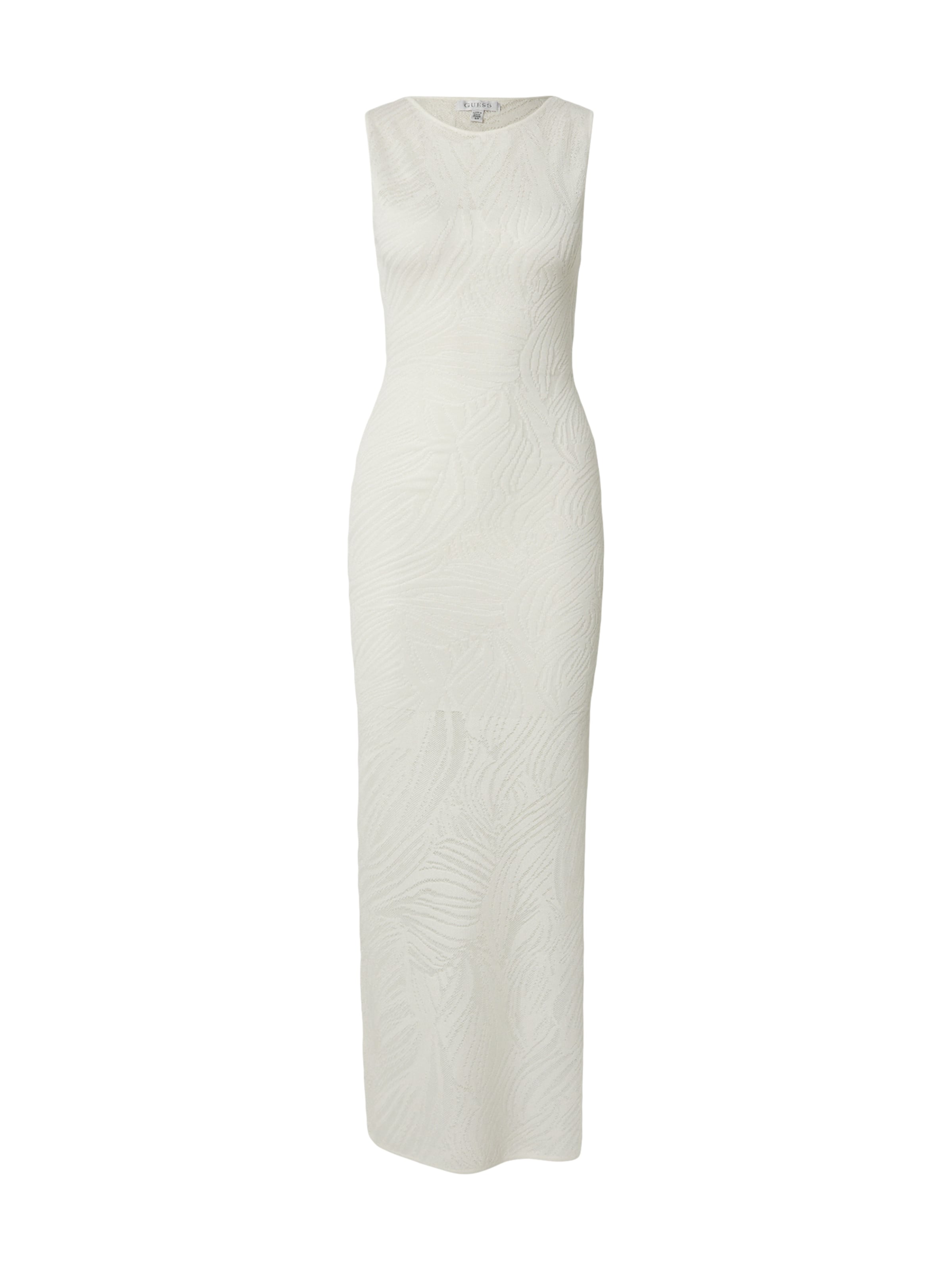 GUESS - Vestido de punto 'JENAY' en blanco: frente
