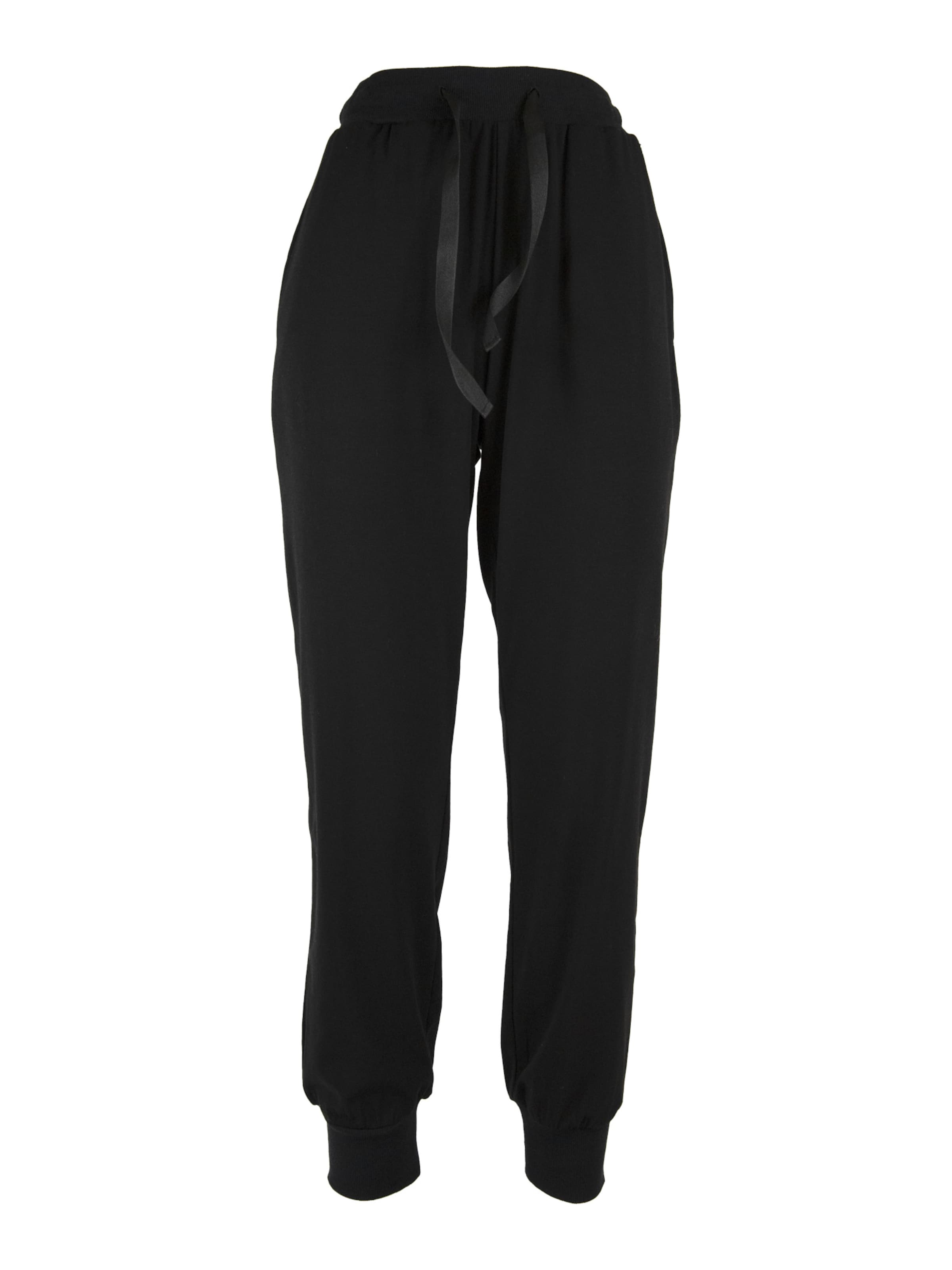 Tapered Pantaloni de la Influencer pe negru: față
