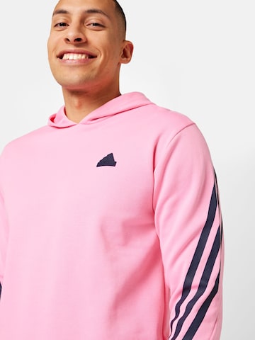 ADIDAS SPORTSWEAR Athletic Sweatshirt 'Future Icons 3-Stripes' in Pink