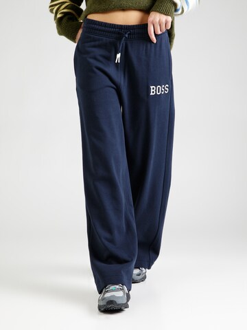 BOSS Wide leg Broek 'C_Epreppant_1' in Blauw: voorkant