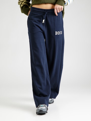 BOSS Orange Wide leg Broek 'C_Epreppant_1' in Blauw: voorkant