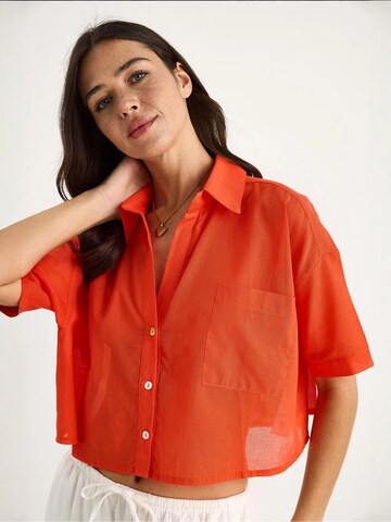 Bianco Lucci Blouse in Orange