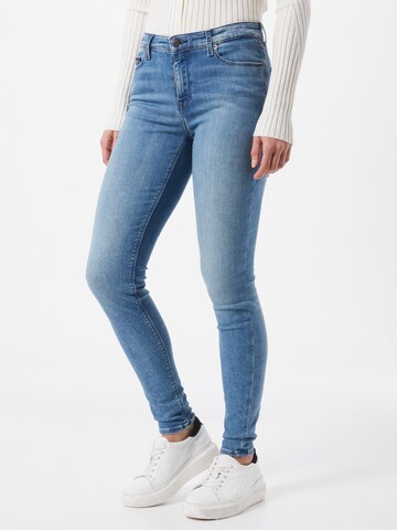 Tommy Jeans Skinny Fit Дънки 'NORA' в синьо: отпред