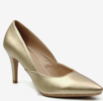 Celena - Sapatos de salto 'Carlotta' em ouro