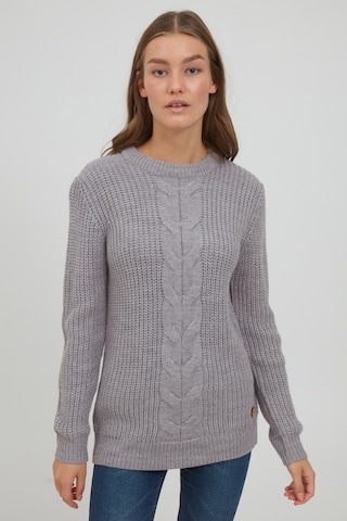 Oxmo Sweater 'Natasja' in Grey: front