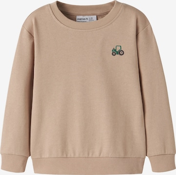NAME IT Sweatshirt 'NMMVallen' in Brown: front