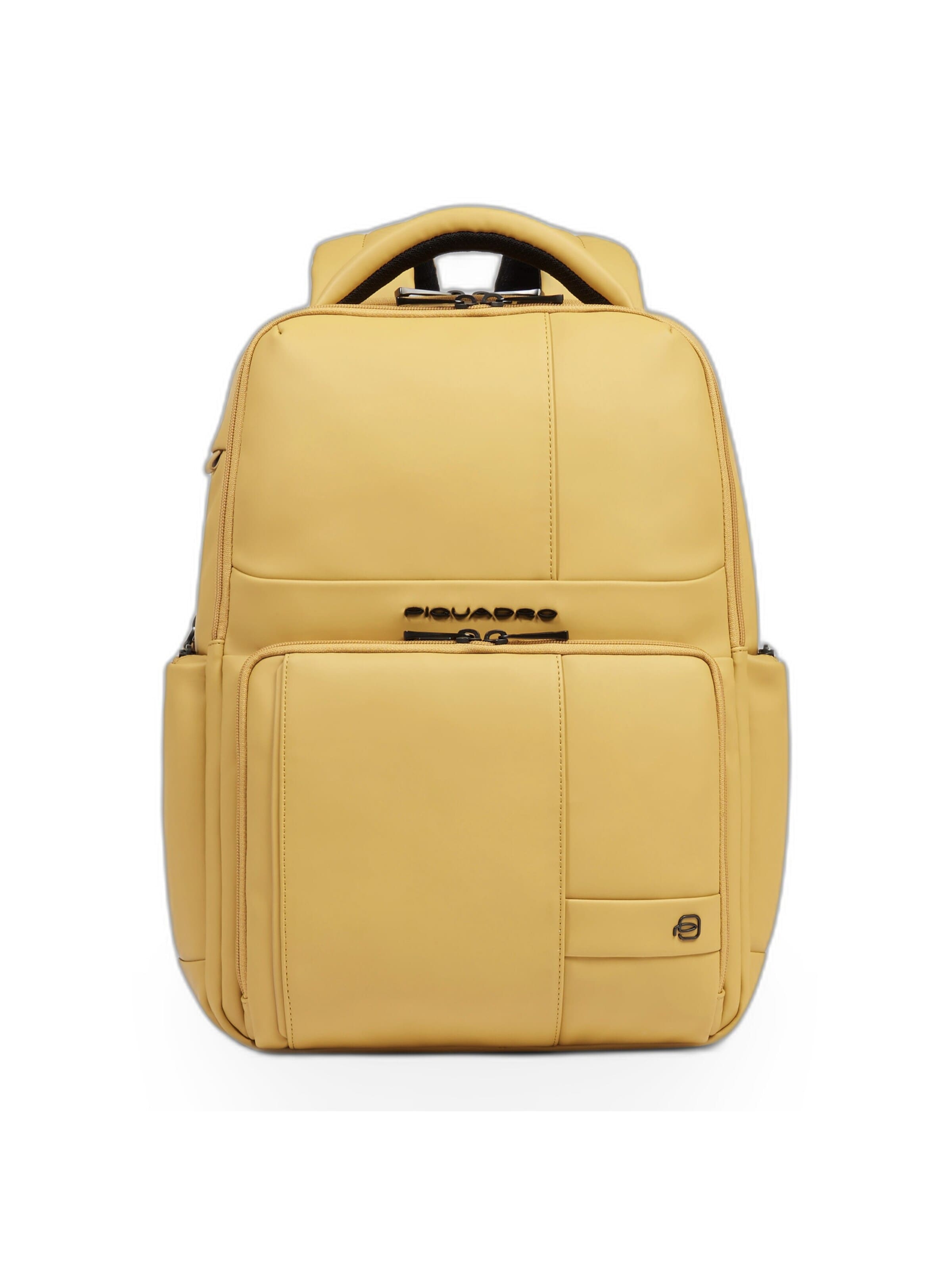 Sac à dos Piquadro en jaune : devant