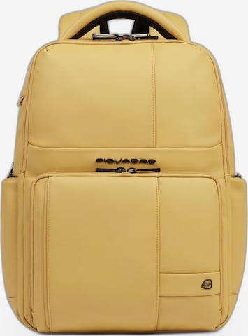 Sac à dos Piquadro en jaune : devant