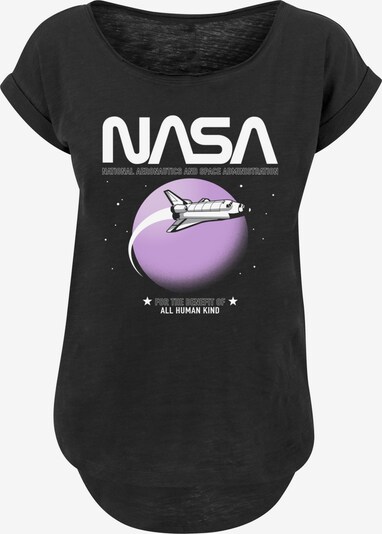F4NT4STIC T-Shirt 'NASA' in grau / lila / schwarz / weiß, Produktansicht