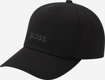 BOSS Cap 'Fresco' in Black: front