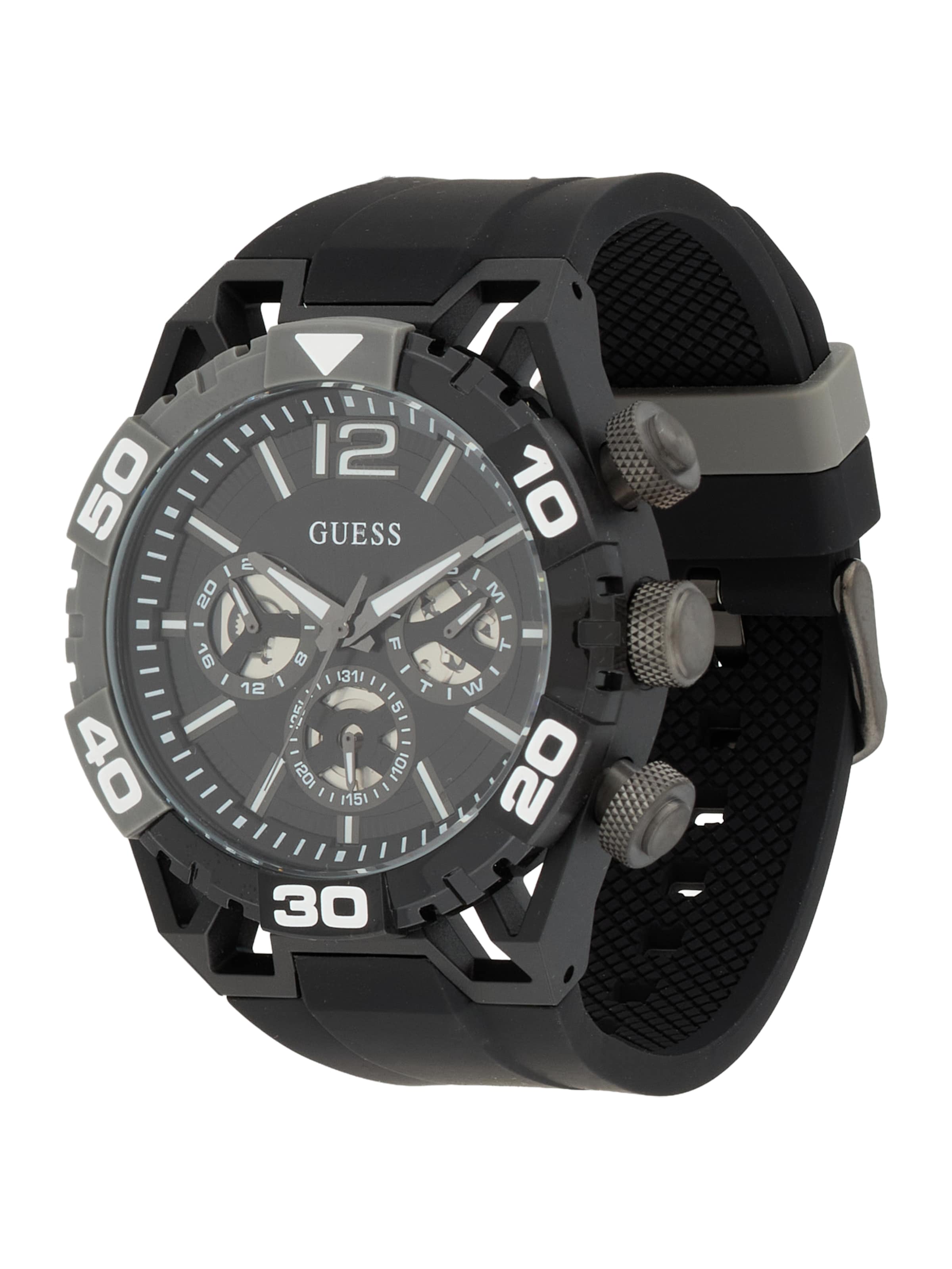 GUESS Analog Watch 'PERIMETER' in Black: front