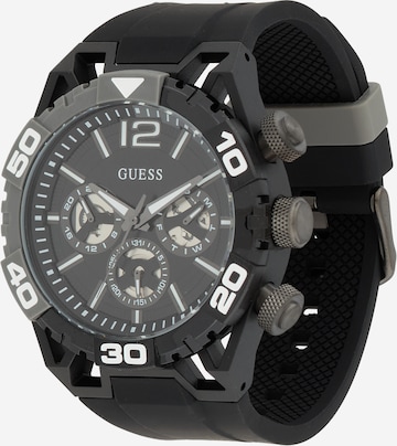 GUESS Analoginen kello 'PERIMETER' värissä musta: etupuoli