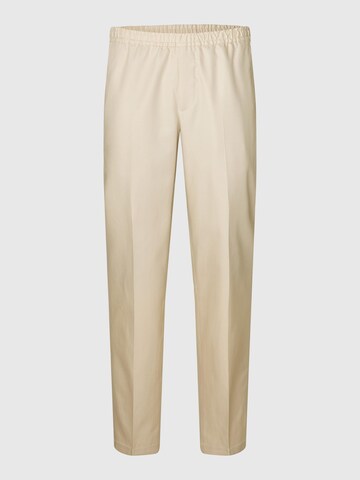 Regular Pantalon à pince SELECTED en beige