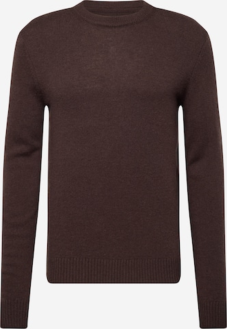 JACK & JONES Sweater in Brown: front