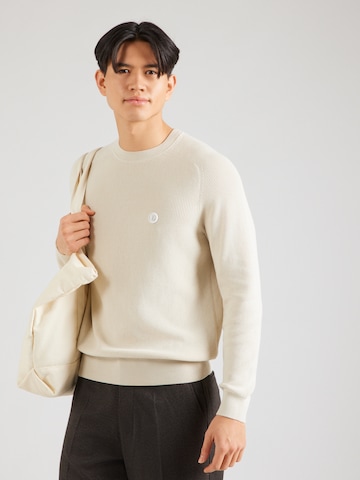 BOSS - Jersey 'Ullian' en blanco: frente