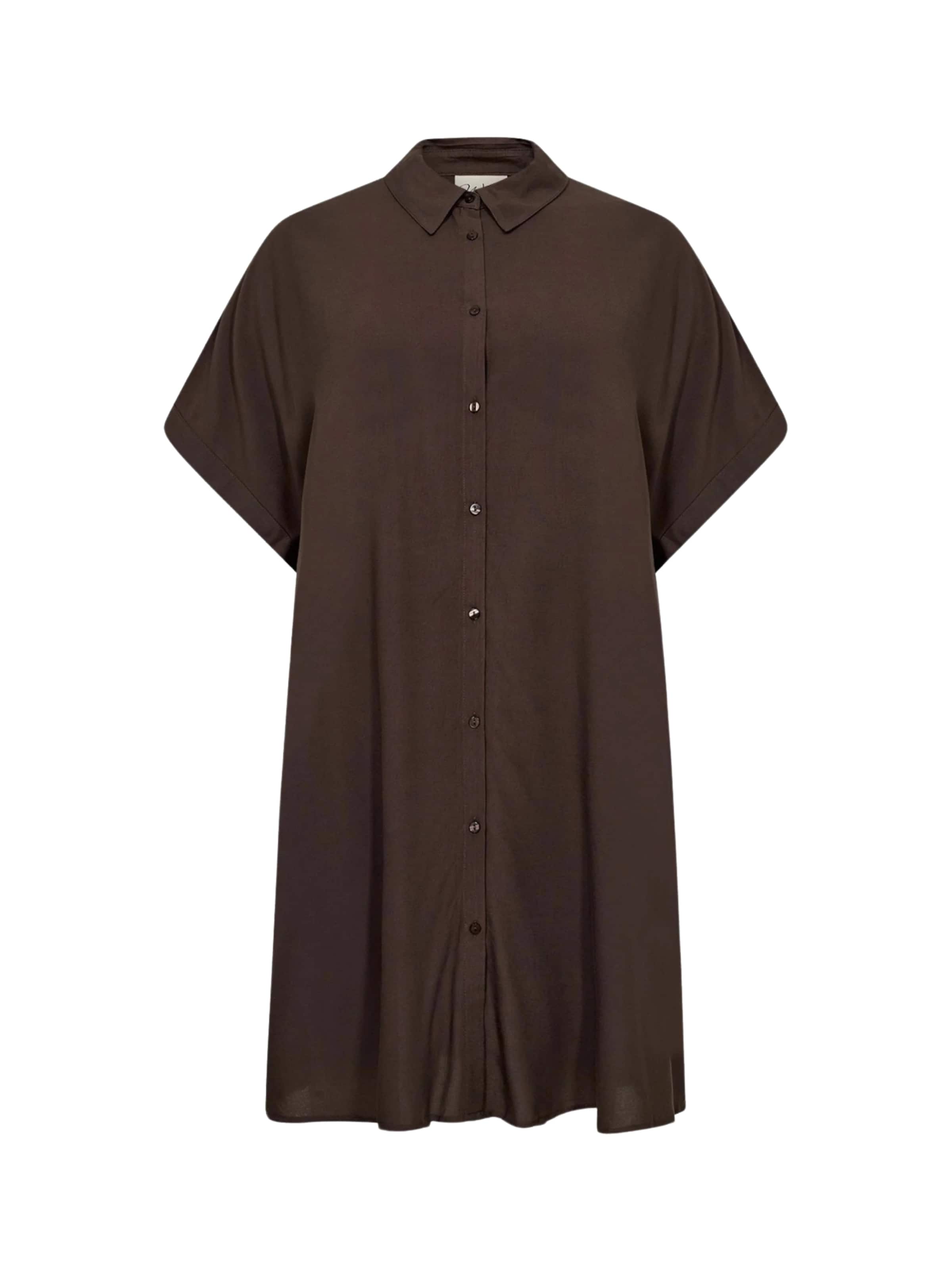 Abito camicia 'Sia' di Wasabi Concept in marrone: frontale