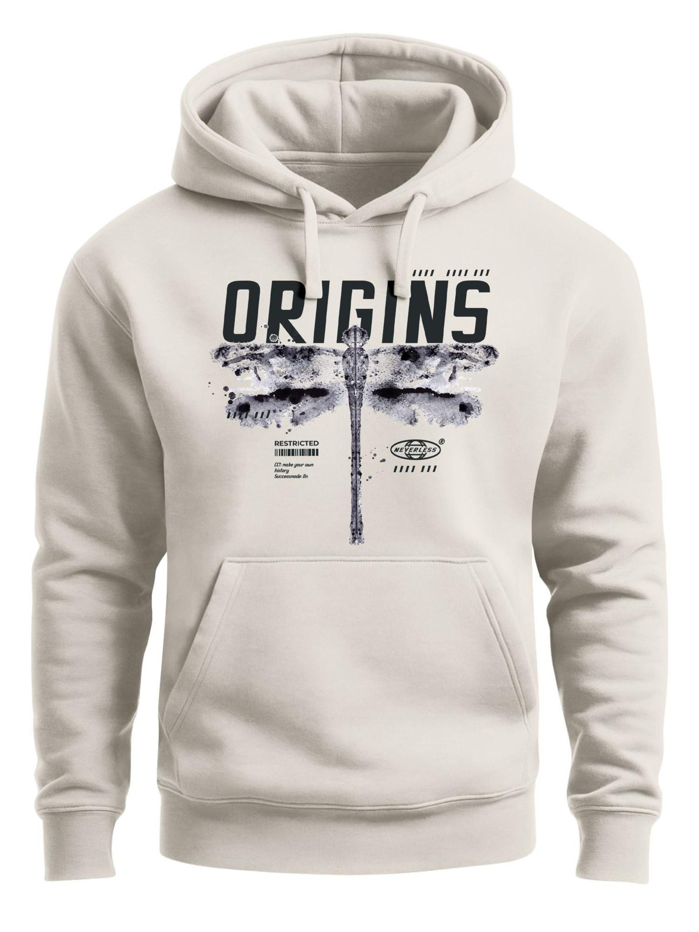 Neverless Sweatshirt 'Future Libelle' in Beige: front