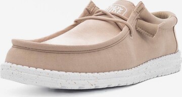 HEY DUDE Mocassins 'Wally Slub' in Beige: voorkant