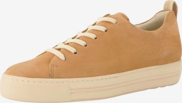 Baskets basses Paul Green en beige : devant