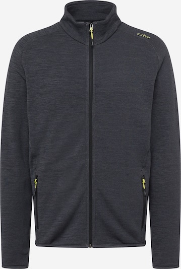 CMP Athletic Fleece Jacket in Lime / Dark grey, Item view