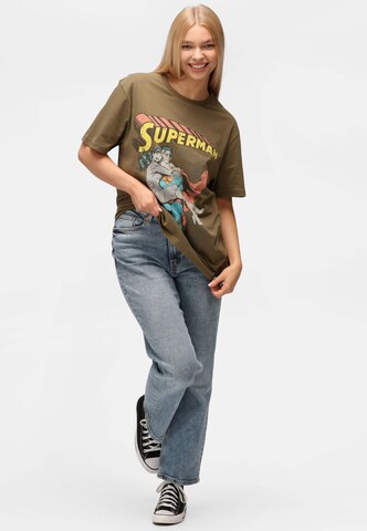 Recovered Shirt 'Superman Comic Graphic' in Brown