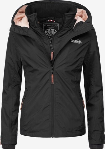 MARIKOO Weatherproof jacket 'Erdbeere' in Black: front