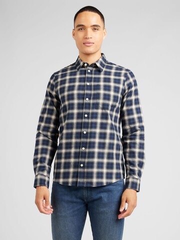 Casual Friday Regular fit Button Up Shirt 'Anton' in Blue: front