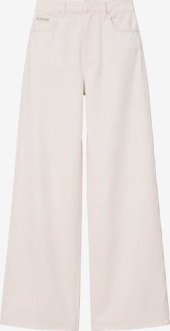 Calvin Klein Jeans Wide Leg Housut värissä valkoinen: etupuoli