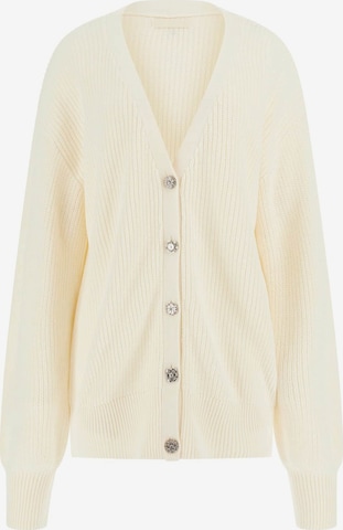 GUESS Strickjacke in Weiß: Vorderseite