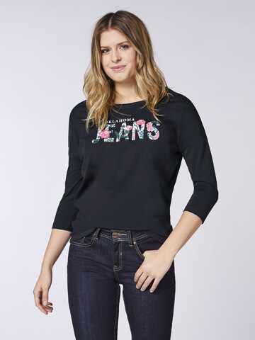 Oklahoma Jeans Shirt in Black: front