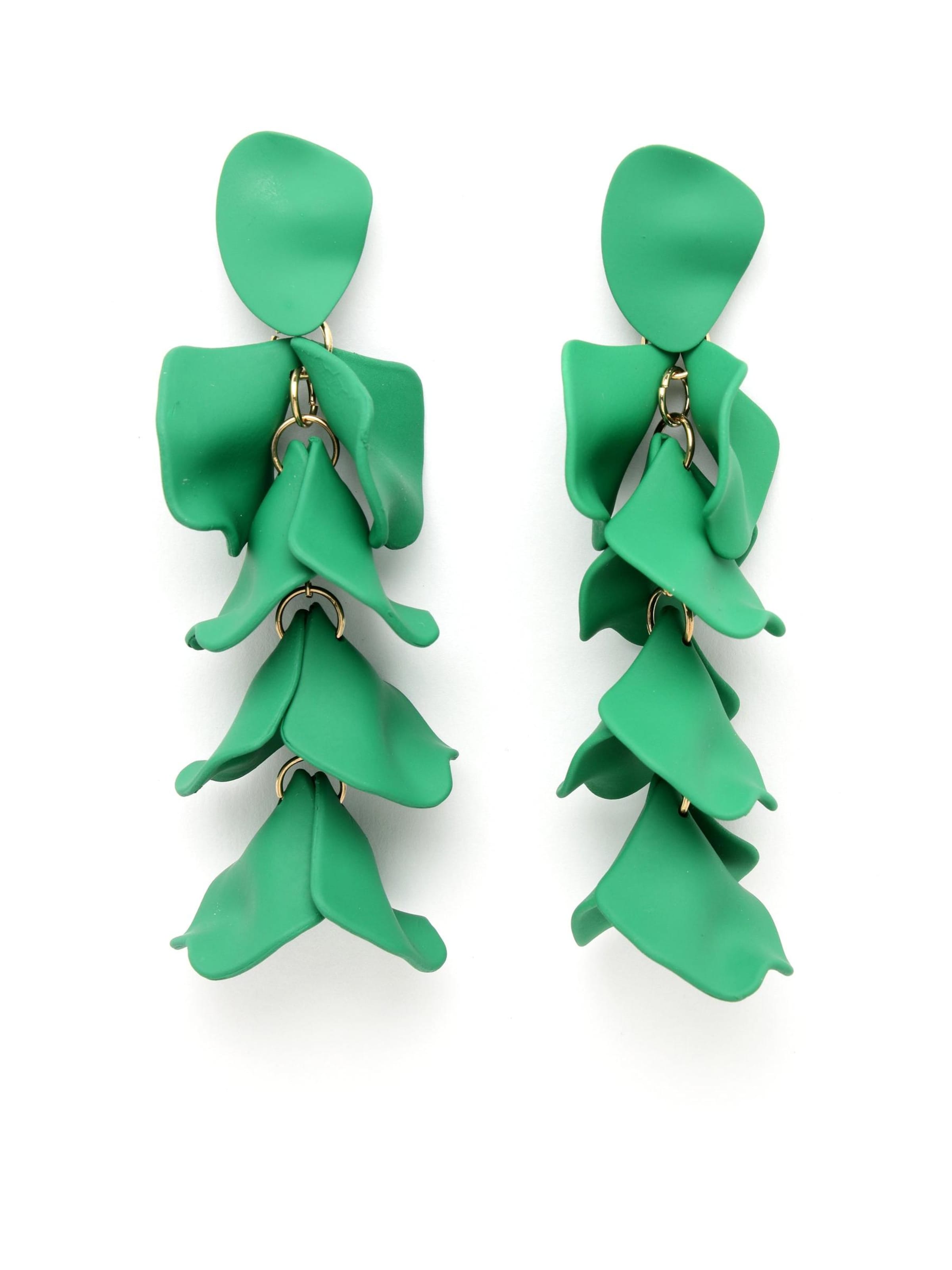 AVANT-GARDE PARIS Earrings 'Sofiaka' in Green: front