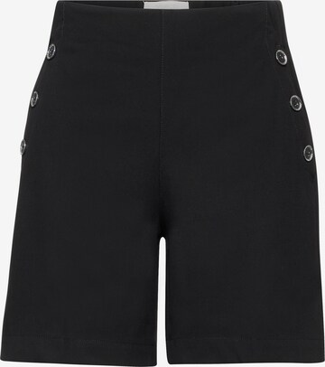 Regular Pantalon à plis STREET ONE en noir : devant