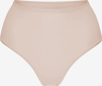 cfab (formerly creamy fabrics) - Braga 'Hight-Waist Tanga' en beige: frente