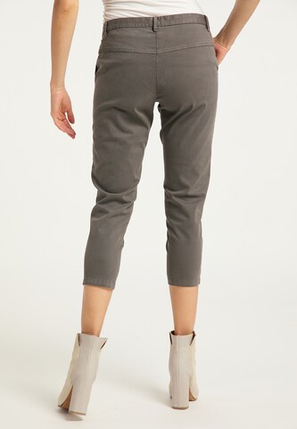 Coupe slim Pantalon chino DreiMaster Vintage en marron