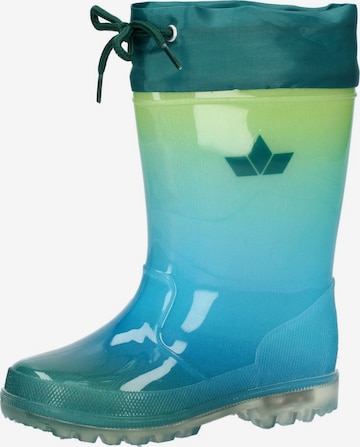 LICO Rubber boot ' Powerlight W Blinky ' in Blue: front