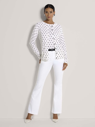 MADELEINE Gebreid vest in Wit