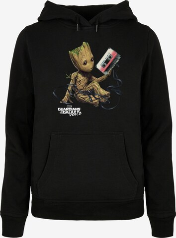 Felpa 'Guardians Of The Galaxy Vol2 - Groot' di ABSOLUTE CULT in nero: frontale