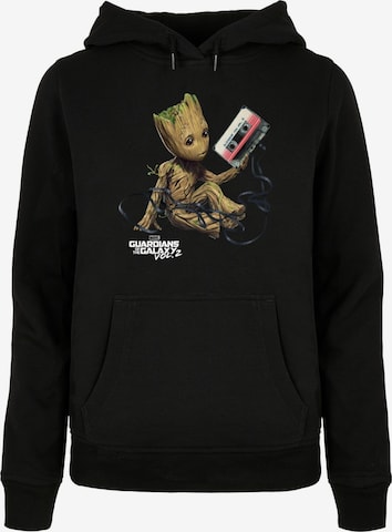 ABSOLUTE CULT Sweatshirt 'Guardians Of The Galaxy Vol2 - Groot' in Black: front