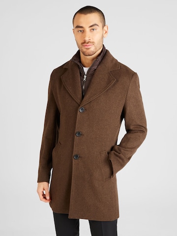 Bruun & Stengade Between-Seasons Coat 'Portmore' in Brown: front