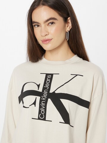 Calvin Klein Jeans Sweatshirt in Beige