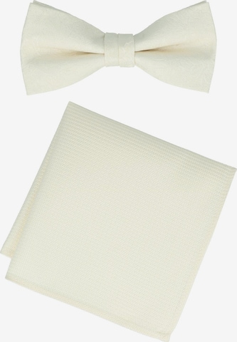 WILLEN Fliege 'Set Floral/ Uni' in Beige: Vorderseite