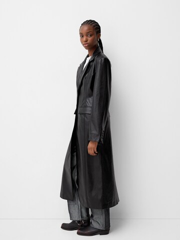 Bershka Between-seasons coat in Black
