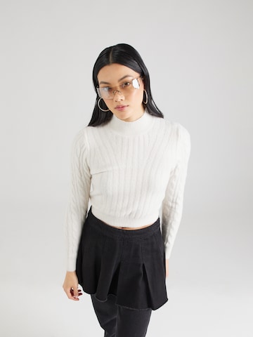 Pull-over Tally Weijl en blanc : devant