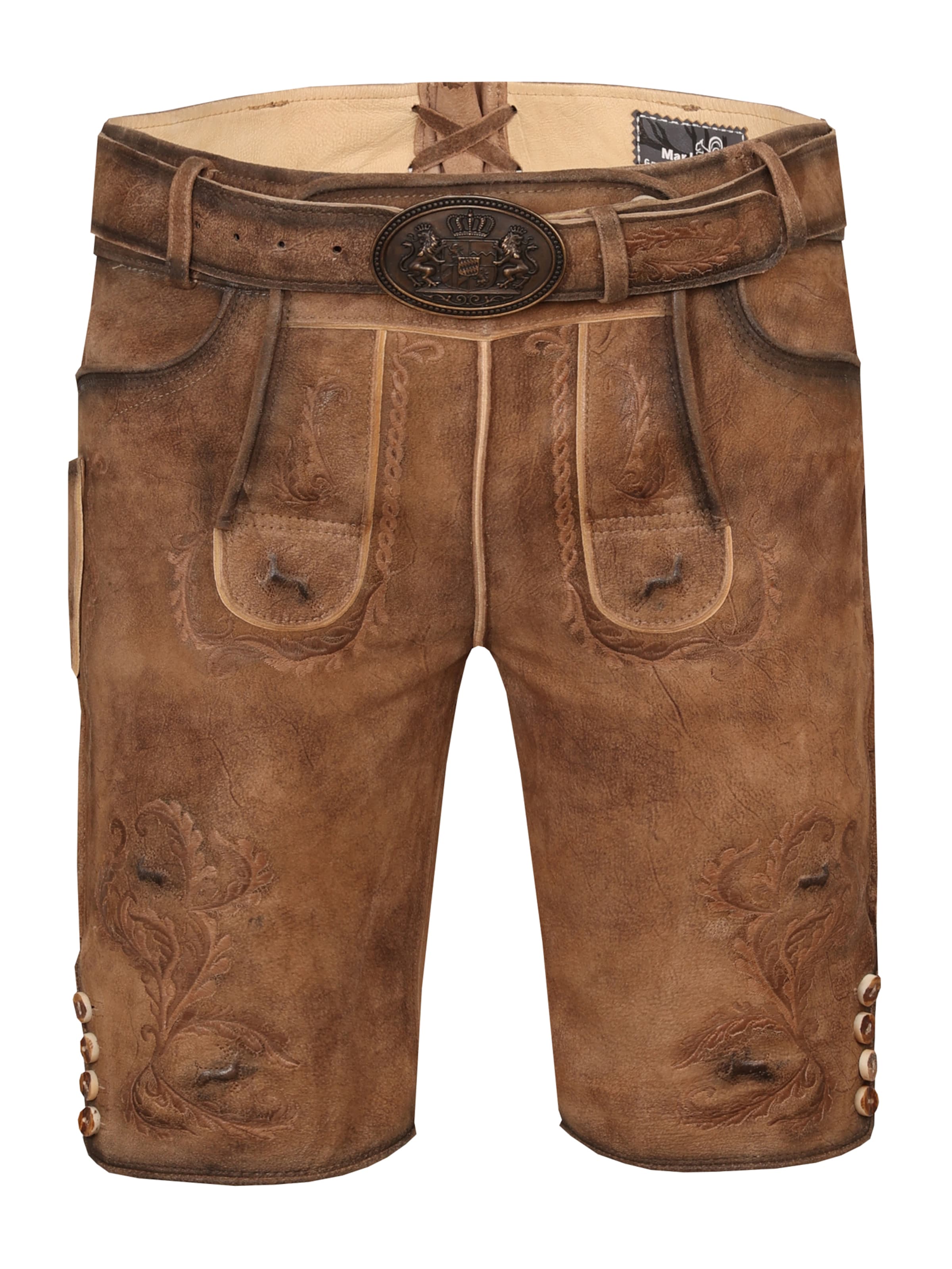 MARJO Regular Панталон в традиционен стил &#x27;Kiefersfelden&#x27; в кафяво: отпред