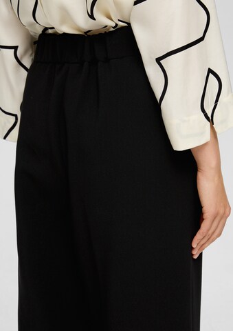 s.Oliver BLACK LABEL Wide leg Pants in Black