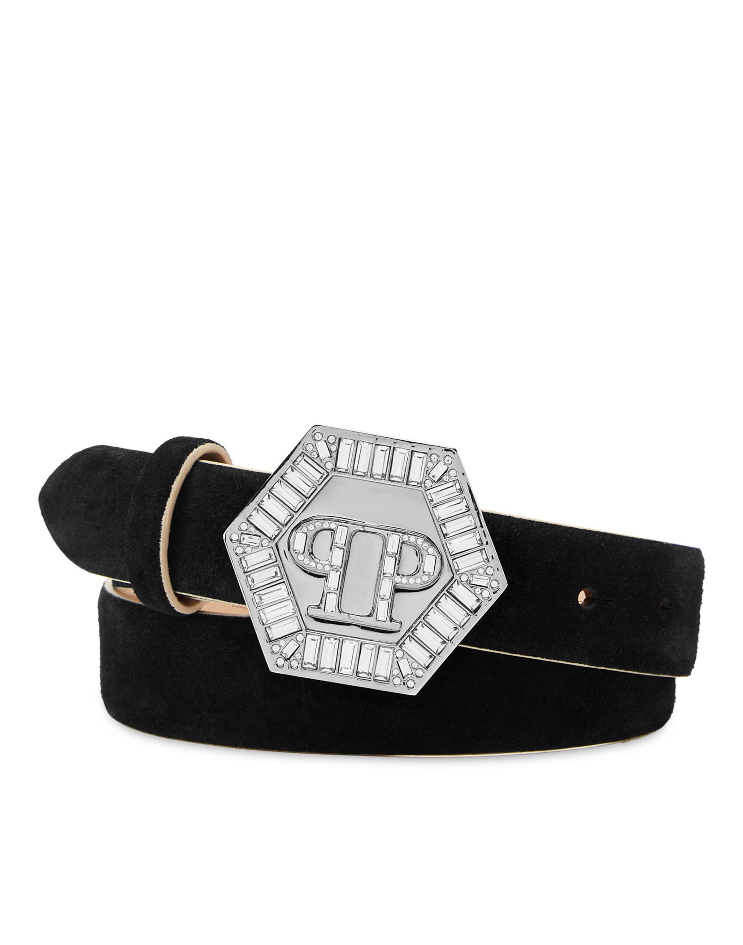 Philipp Plein - Cintos em preto: frente