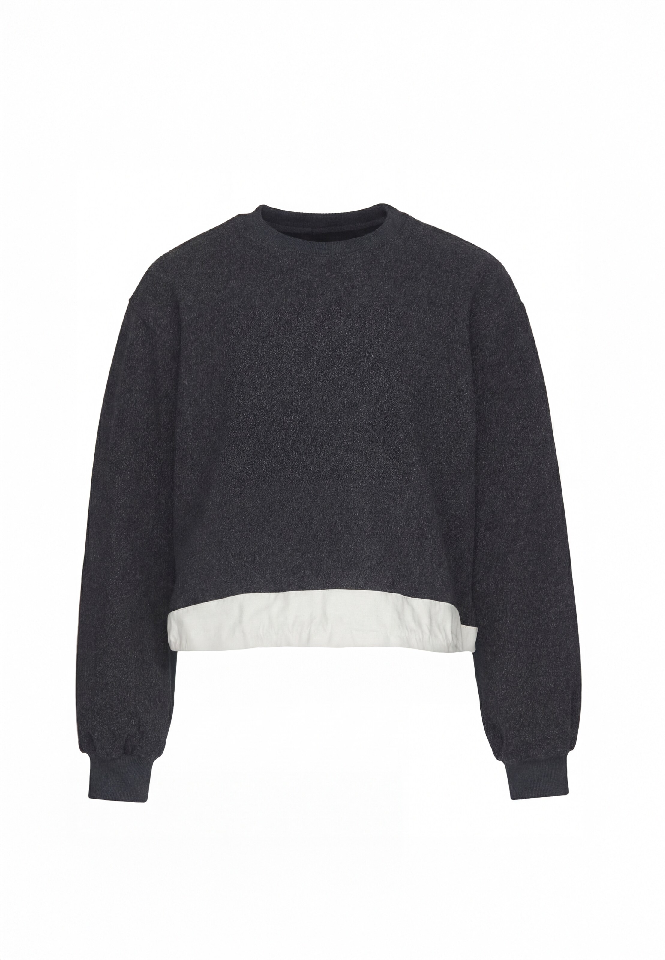 usha WHITE LABEL Sweat-shirt en S en gris / blanc, Vue avec produit