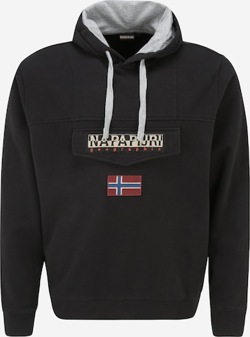 NAPAPIJRI Sweatshirt 'Burgee Wint 2' in Black: front