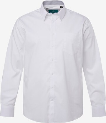 Coupe regular Chemise Boston Park en blanc : devant