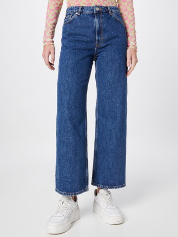 Monki Wide leg Jeans in Blauw: voorkant